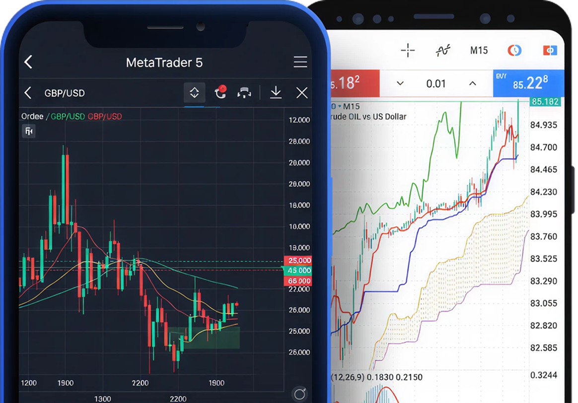 MetaTrader 5 mobile app on HeroFX