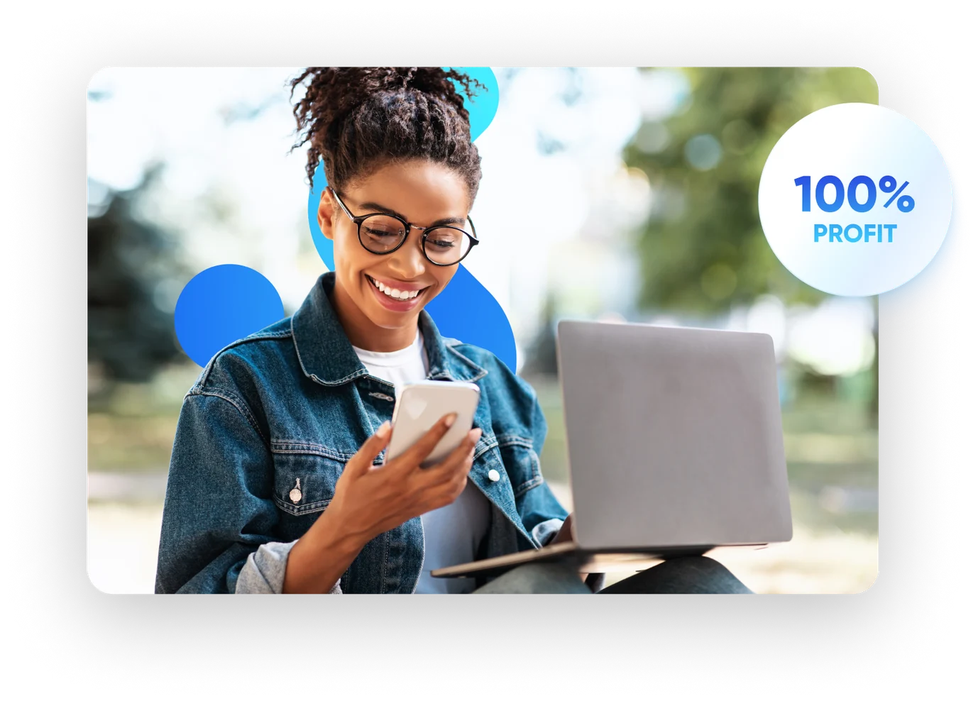 Te quedas el 100% de tus beneficios
